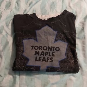 Vintage Reebok Men's Large Toronto Maple Leafs NHL Hockey Long‎ Sleeve T Shirt